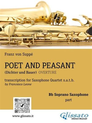 cover image of Poet and Peasant--Saxophone Quartet (Bb Soprano part)